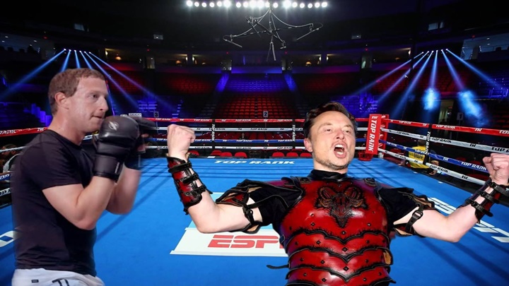 Elon Musk vs. Mark Zuckerberg cage match fight challenge full details. 