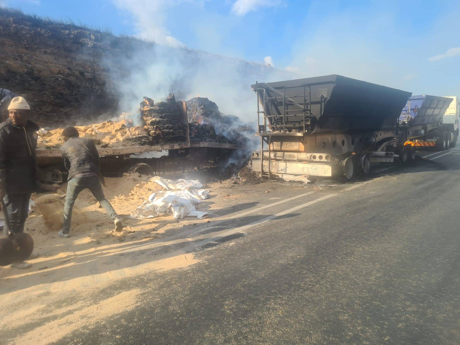 South Africans Torch 11 Trucks Over Foreign Drivers