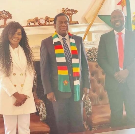 Picture: Mai Titi Meets Mnangagwa At State House