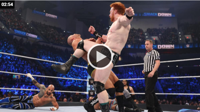 Sheamus def. Ricochet, Cesaro and Jinder Mahal to become part of Team SmackDown