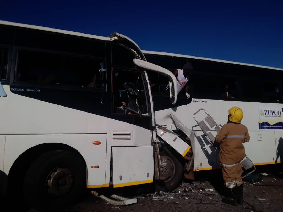 BREAKING NEWS: Dozens perish as two Zupco buses collide head-on