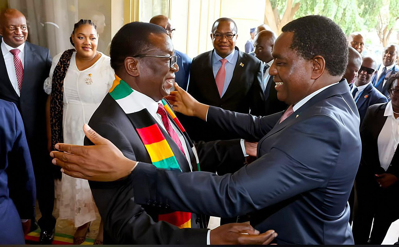 Hichilema Arrives in Harare for Landmark Zimbabwe-Zambia Talks