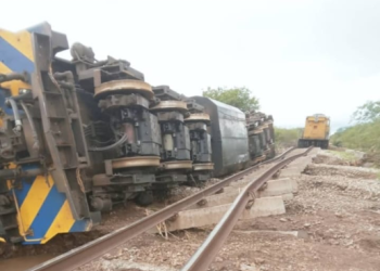 NRZ Freight Train Leaves Tracks In Chikombedzi Following Torrential Rains