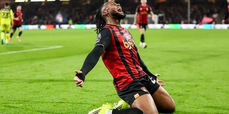 Semenyo’s Spectacular Farewell Goal Sinks Spurs as Bournemouth End Winless Run